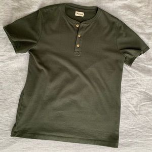 Taylor Stitch Heavy Bag Henley in Cypress L/42